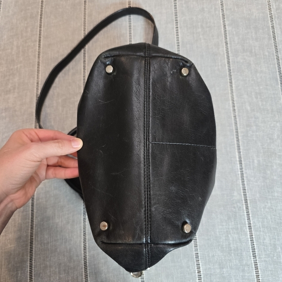 KATE SPADE Hamilton Heights Canteen Black Leather Satchel Cross Body Bag - Picture 4 of 16